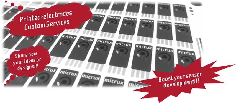 Custom printed electrodes